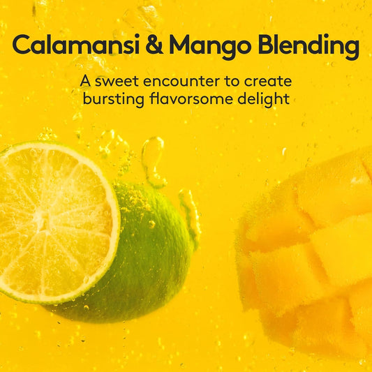 Osulloc Kombucha Tea Calamango (Calamansi & Mango Blending), Sparkling Powdered Mix Beverage, No Added Sugar, 10 Sticks, 1.76Oz