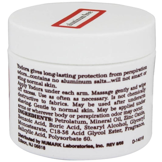 Yodora Deod Cream Jar 2 Oz : Body Gels And Creams : Beauty & Personal Care
