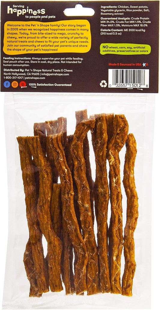 Pet 'N Shape Chik 'N Sweet Potato Stix Dog Treats– Made And Sourced In The Usa - 3.5 Ounce