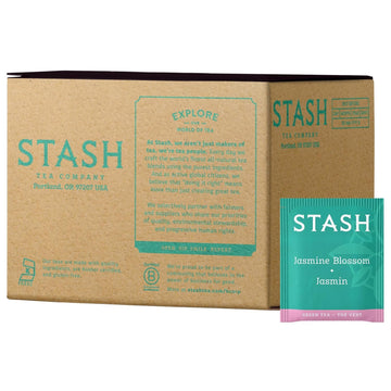 Stash Tea Jasmine Blossom Green Tea, Box Of 100 Tea Bags