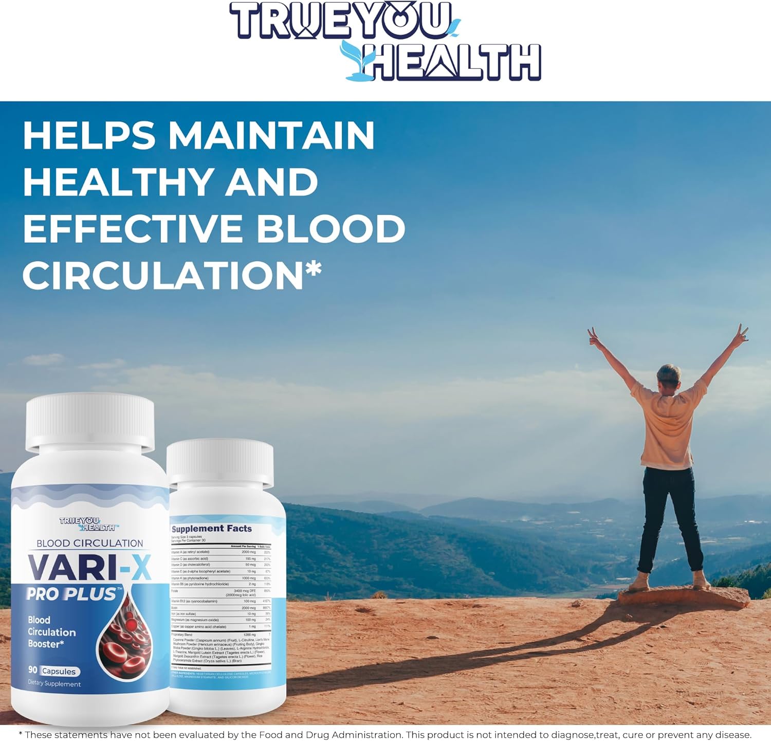 Blood Circulation Vari-X Pro Plus - Our Best Blood Circulation Booster - Blood Circulation Supplements To Improve Blood Flow Circulation - Vari X Pro Plus Blood Circulation Pills - Advanced Blood Flow : Health & Household
