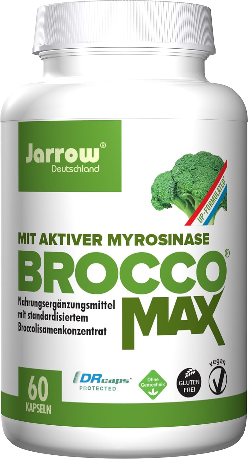Jarrow Formulas BroccoMax 35 mg, Dietary Supplement, Supports Liver and Healthy Cell Replication, 60 Veggie Capsules, Up to a 30 Day Supply