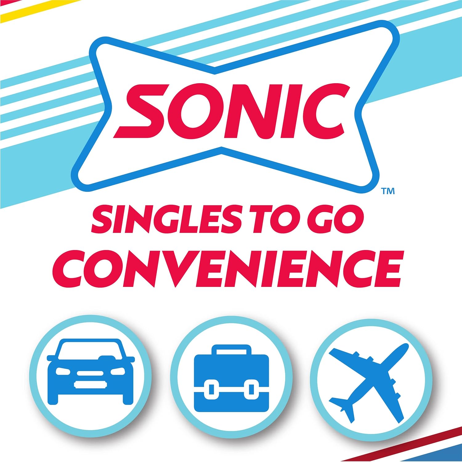 Sonic Singles to Go Powdered Drink Mix, Ocean Water, 6 Sticks per Box, 6 Boxes included (36 Sticks Total) : Grocery & Gourmet Food