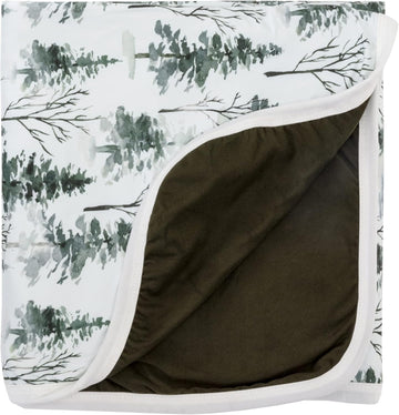 Pobi Baby Soft Neutral Blanket - Premium Cotton Toddler Quilt, Ideal For Boys & Girls - Warm, Soft Blankets (Magical Woods)