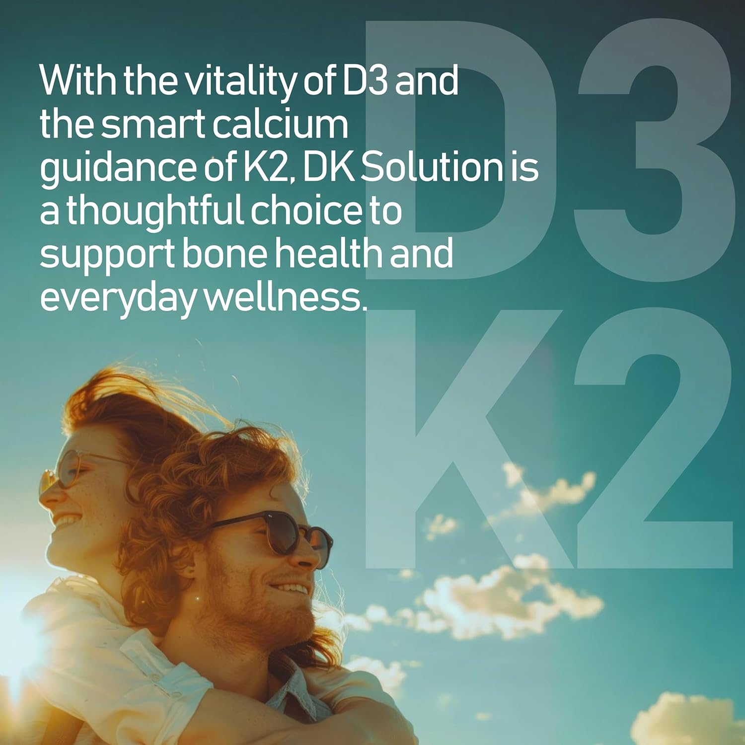Nanowell Dk Solution Vitamin D3 2000 Iu (50 Mcg) + K Complex - Dietary Supplement For Bone, Muscle And Immune Health Support - 120 Softgels, 120 Day Supply : Health & Household