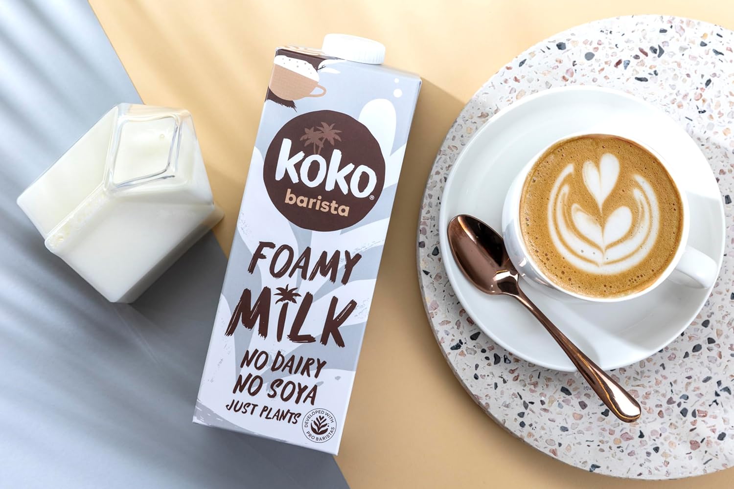 Koko Barista 12 x 1L | Foamable Delicious Plant Based Barista Milk | Ambient Long Life | Allergen Free | Healthy & Vegan | Sustainably Grown, Farmed and Produced | No Monkey Business : Amazon.co.uk: Grocery
