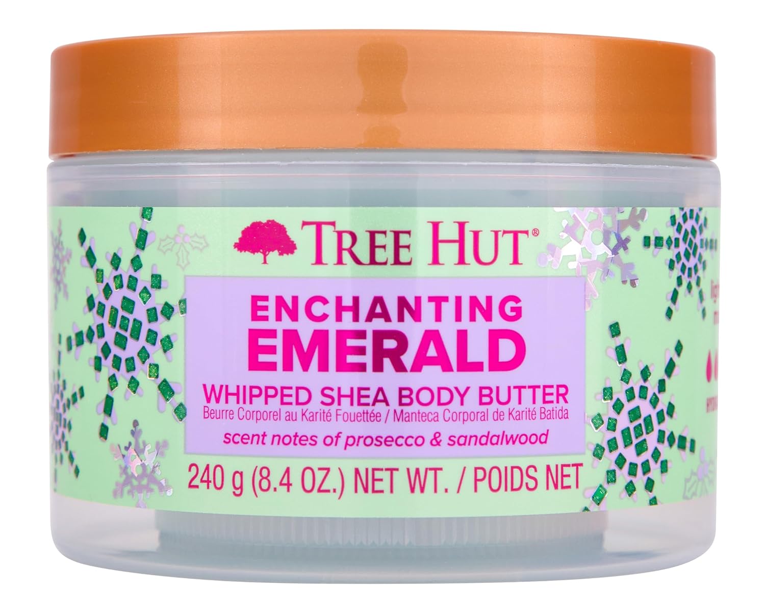 Tree Hut Enchanting Emerald Whipped Shea Body Butter | Long-Lasting Hydration Leaves Skin Feeling Soft & Moisturized | Limited Edition Holiday | 8.4 Fl Oz