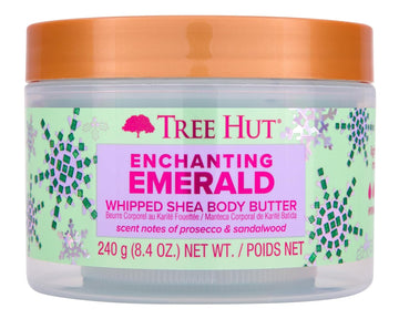 Tree Hut Enchanting Emerald Whipped Shea Body Butter | Long-Lasting Hydration Leaves Skin Feeling Soft & Moisturized | Limited Edition Holiday | 8.4 Fl Oz