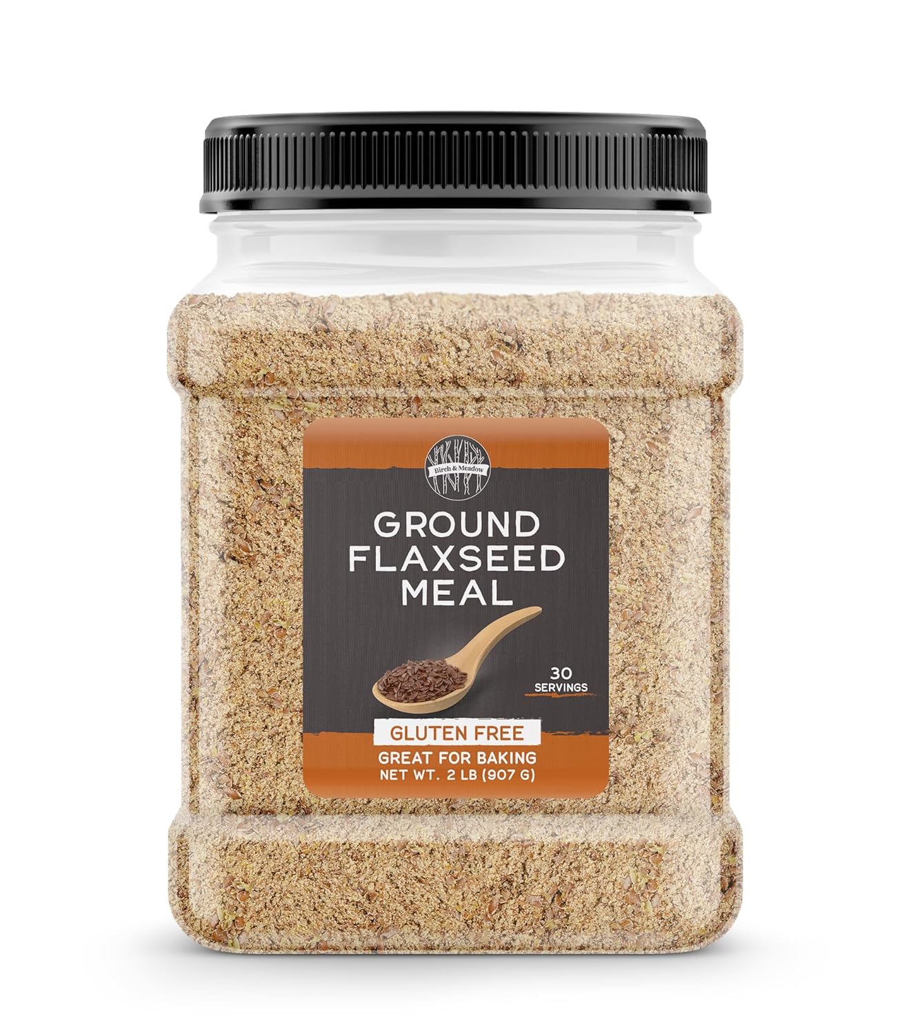 Birch & Meadow 2 Lb Ground Flaxseed Meal, Gluten Free, Rich In Fiber