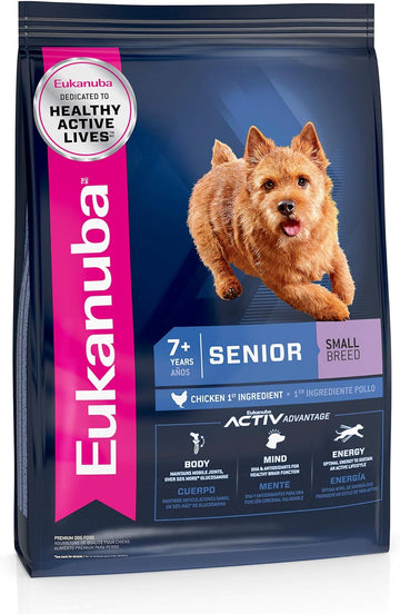 Eukanuba Senior Small Breed Dry Dog Food, 5 Lb