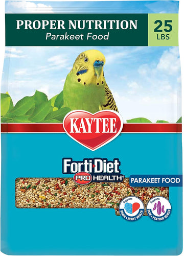 Kaytee Forti-Diet Pro Health Parakeet Food, 25 Lb