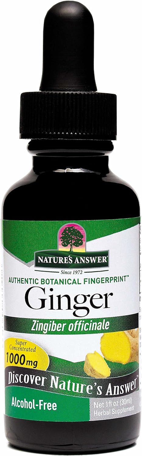 Nature's Answer Alcohol-Free Ginger Root, 1-Fluid Ounce | Inflammatory Support | Supports Digestion : Health & Household