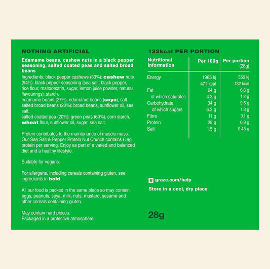 Graze - Chilli & Lime And Salt & Pepper Bundle Snacks - Vegan Savoury Snacks, High In Protein & Fibre - Pack Of 18 Snacks