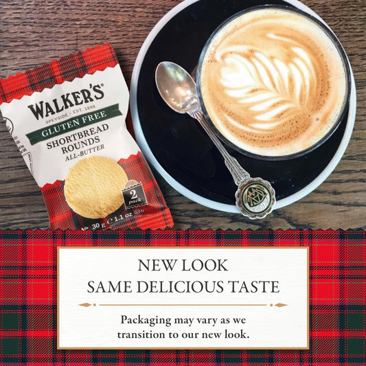 Walker’S All-Butter Shortbread Rounds, Gluten Free Cookies - Individually Wrapped Cookies (Pack Of 24) - Authentic Shortbread Cookies From Scotland