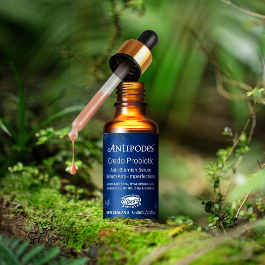 Antipodes Credo Probiotic Anti-Blemish Serum – Anti Blemish Serum With Probiotics For Healthy Skin – Hyaluronic Acid – 30Ml