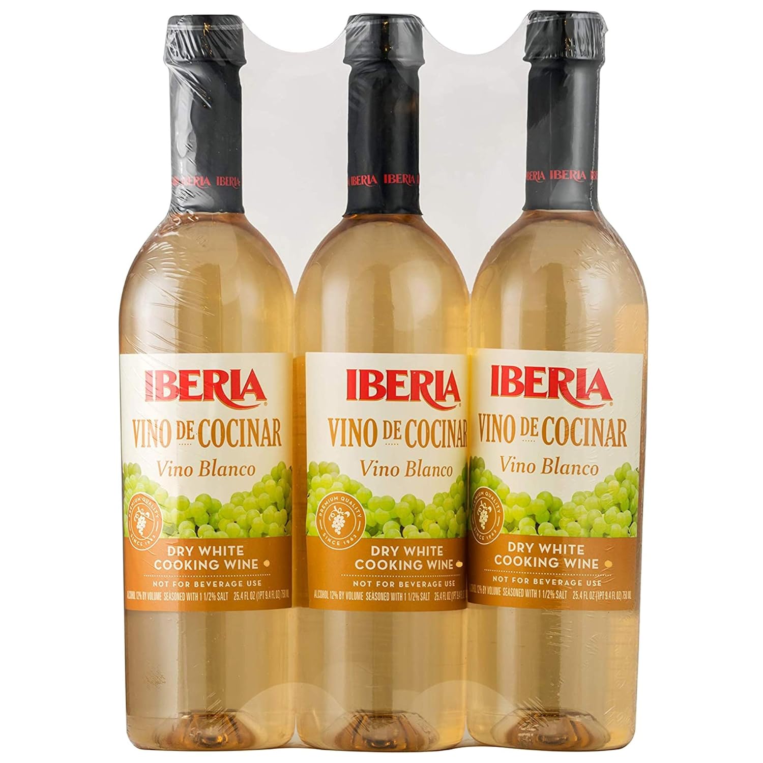 Iberia Dry White Cooking Wine, 25.4 oz (Pack of 3)
