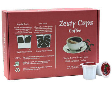 Manhattan Blend: Chocolaty, Nutty Aroma; Dark Roast, Bold & Roasty From 100% Arabica Coffee; 40 Jumbo Single-Serve Coffee Capsules Pods Or K-Cups With 2X More Coffee