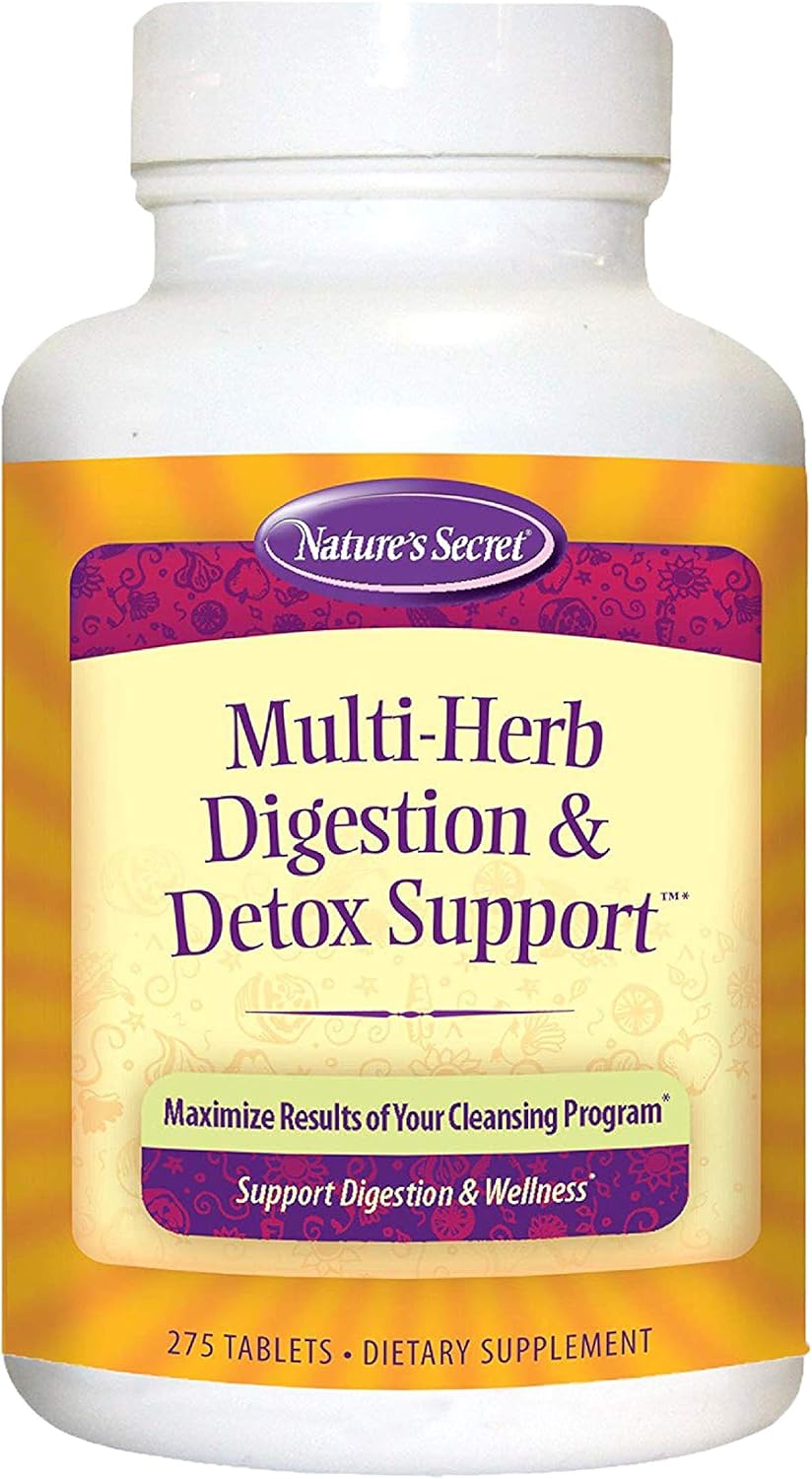 Nature's Secret Multi Herb Digestion and Detox Support Economy Diet Supplement, 275 Count