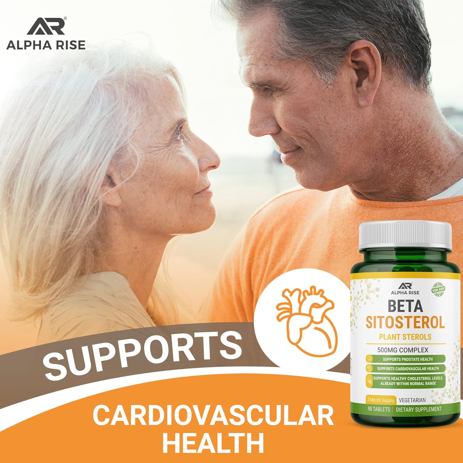 Beta Sitosterol - 500Mg Tablets - Non-Gmo - Support Prostate And Healthy Cholesterol Levels - Phytosterols Complex - Natural Plant Sterols And Stanols : Health & Household