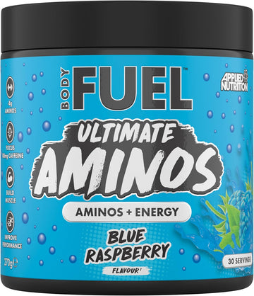 Applied Nutrition Bodyfuel Amino'S - Amino Acids Supplement, Eaa Essential Amino Acids Powder, Muscle Fuel & Recovery (270G - 30 Servings) (Blue Raspberry)