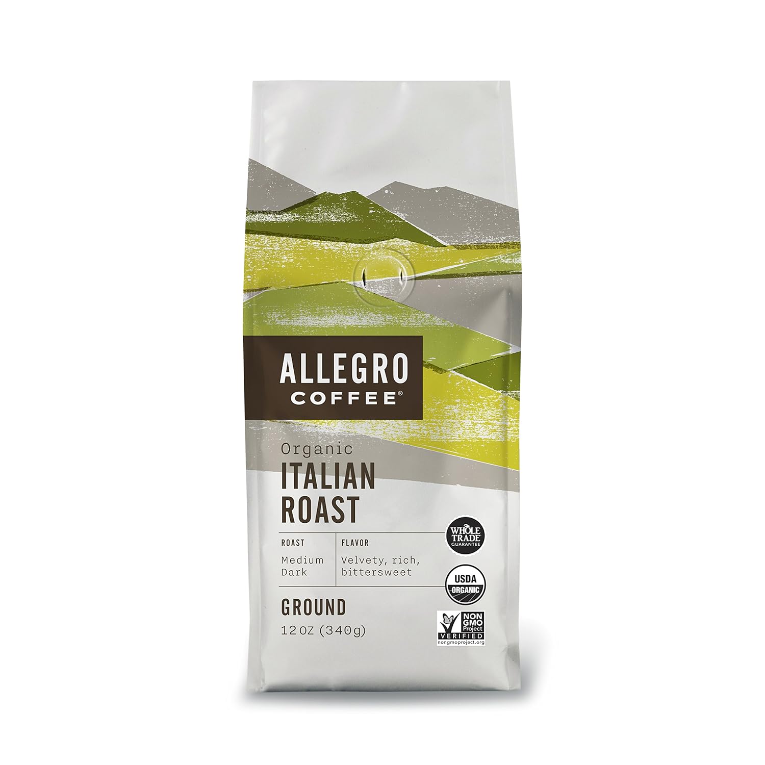 Allegro Coffee Organic Italian Roast Ground Coffee, 12 Oz
