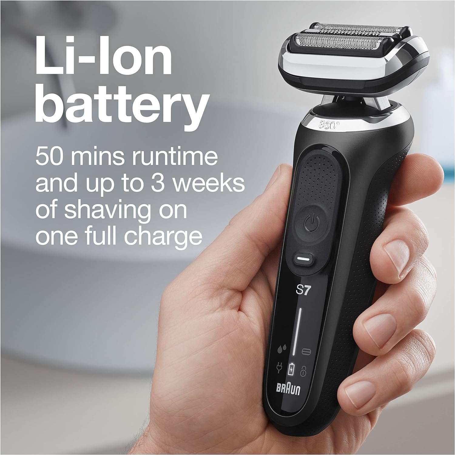 Braun Series 7 7085cc Flex Rechargeable Wet & Dry Men's Electric Shaver with Clean & Charge Station, Stubble & Beard Trimmer : Beauty & Personal Care