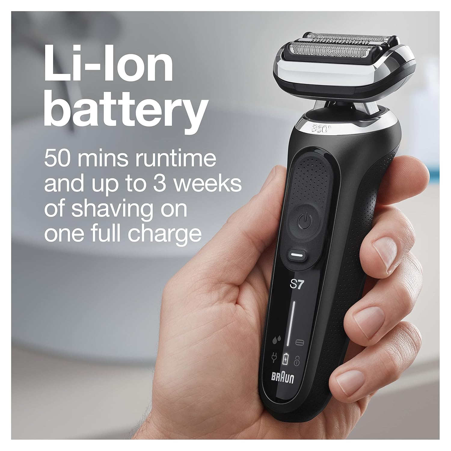 Braun Series 7 7075cc Electric Razor for Men with SmartCare Center, Beard Trimmer, Wet & Dry, Rechargeable, Cordless Foil Shaver, Black : Beauty & Personal Care