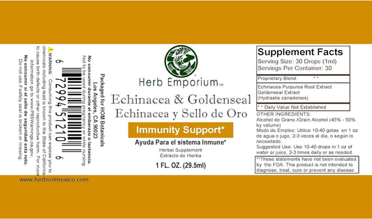 Herb Emporium Echinacea & Goldenseal Extract, 1 Fl Oz (29.5 ml) (Pack of 1) : Health & Household