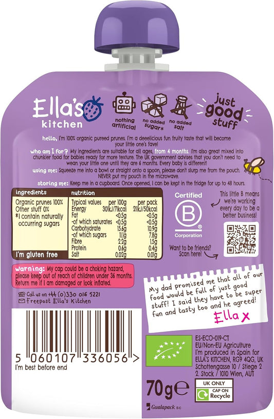 Ella'S Kitchen Smooth Puree, First Taste Bananas, 70G (Pack Of 4)