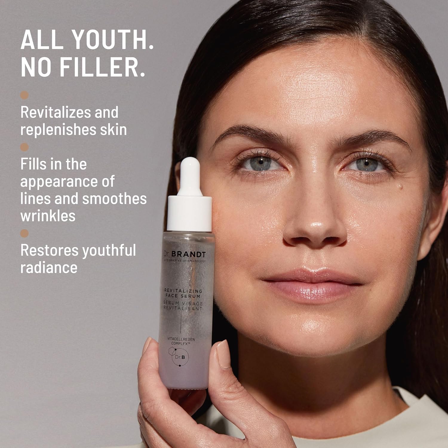 Dr. Brandt Dare To Age Revitalizing Face Serum - Smooths The Look Of Lines & Wrinkles, Restores Youthful Radiance - Fragrance Promotes Relaxation & Self-Confidence - 1 Fl Oz : Beauty & Personal Care