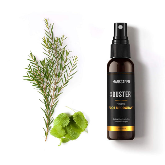 Manscaped® The Foot Duster®, Men'S Cooling Foot Deodorant Spray, Featuring Tea Tree Oil And Our Signature Refined® Scent