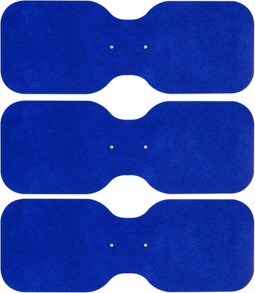 Med-Fit Large Lumbar Wireless Tens Self-Adhesive Electrode – Versatile, Durable, And Hassle-Free Pain Relief Ideal For The Lower Back (Blue, Large Lumbar 3 Pack)