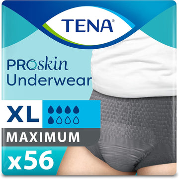 Tena Incontinence Underwear For Men, Maximum Absorbency, Proskin - X-Large - 56 Count