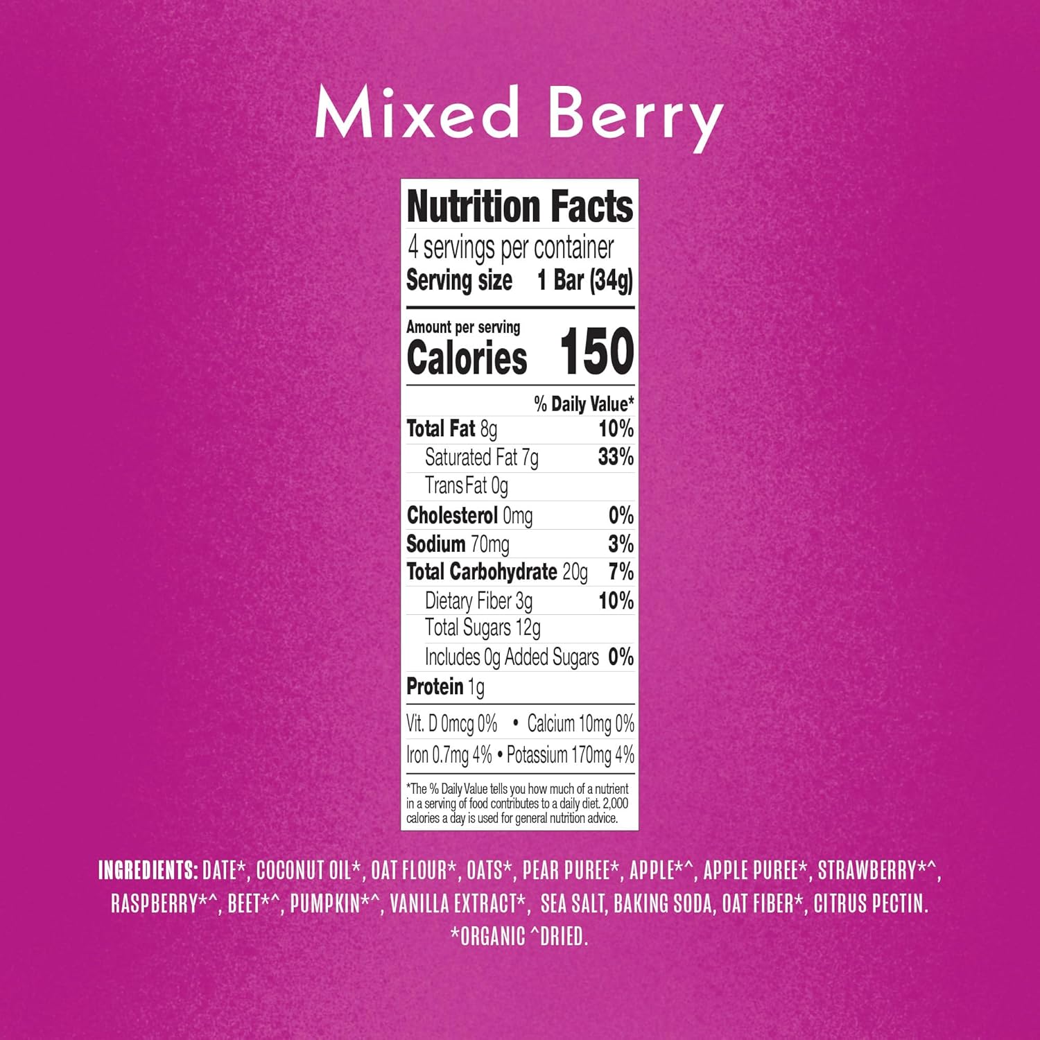 Once Upon a Farm Organic Soft Baked Kids' Bars, Mixed Berry | 8 boxes : Baby