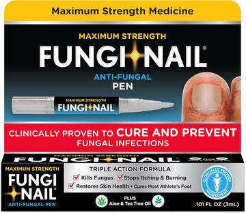 Fungi-Nail Pen Applicator Anti-Fungal Solution, Kills Fungus That Can Lead To Nail & Athlete’S Foot With Tolnaftate & Clinically Proven To Cure And Prevent Fungal Infections, 0.101 Fl Oz (Pack Of 1)