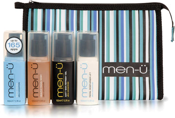 Men-Ü Ultimate Shave/Skin Kit Mens Toiletries Set - Mens Skincare Kit W/The Ultra-Concentrate Shave Cream, Face Wash, Toner Gel & Aftershave Balm 100Ml