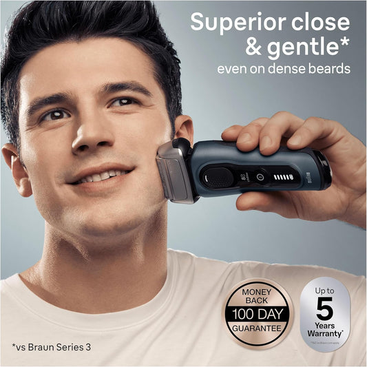 Braun Series 8 Electric Shaver For Men, 4+1 Shaving Elements & Precision Long Hair Trimmer, Charging Stand, Wet & Dry Electric Razor With 60 Minute Runtime, 8517S, Silver, Rated Which Best Buy