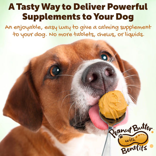 Riley'S Calming Peanut Butter For Dogs - Dog Peanut Butter Calming Aid - Separation Anxiety Relief For Dogs - 8.46 Oz