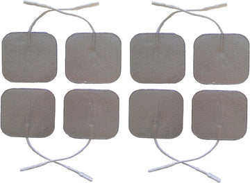 Tens Electrode Pads Superior Self-Adhesive Silver Plated High Conductivity Pads (8 Pcs) Compatible With Neurotrac, Tenscare, Elle, Lloyds, Auvon Tens Machines