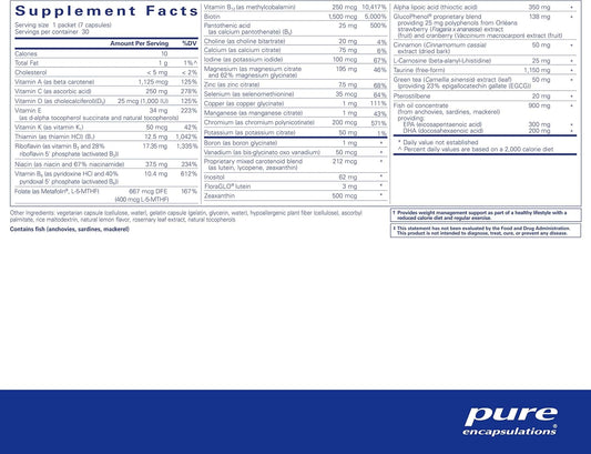 Pure Encapsulations Purelean Pure Pack | Dietary Support For Healthy Carbohydrate Metabolism** | 30 Packets