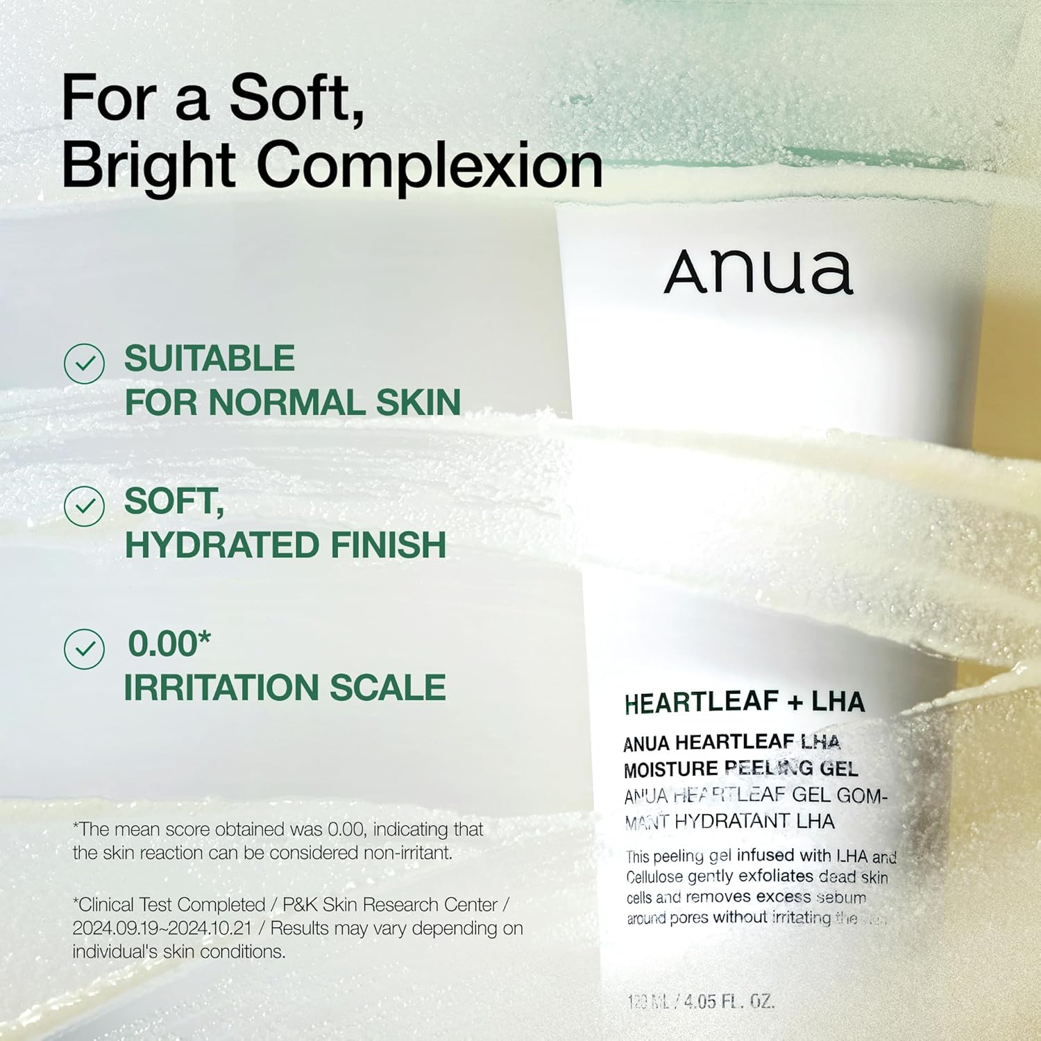 ANUA Heartleaf Peeling Gel, Gentle Exfoliation with LHA, Soft Scrub with Natural Cellulose, Pore Vacuum & Dead Skin Removal, Soothing & Hydrating Facial Cleanser, Korean Skin Care, 100ml/3.38 fl.oz. : Amazon.co.uk: Beauty