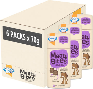 Good Boy Meaty Bites Duck With Rice - Low Fat Dog Treats - Bulk Box 6 X 70G