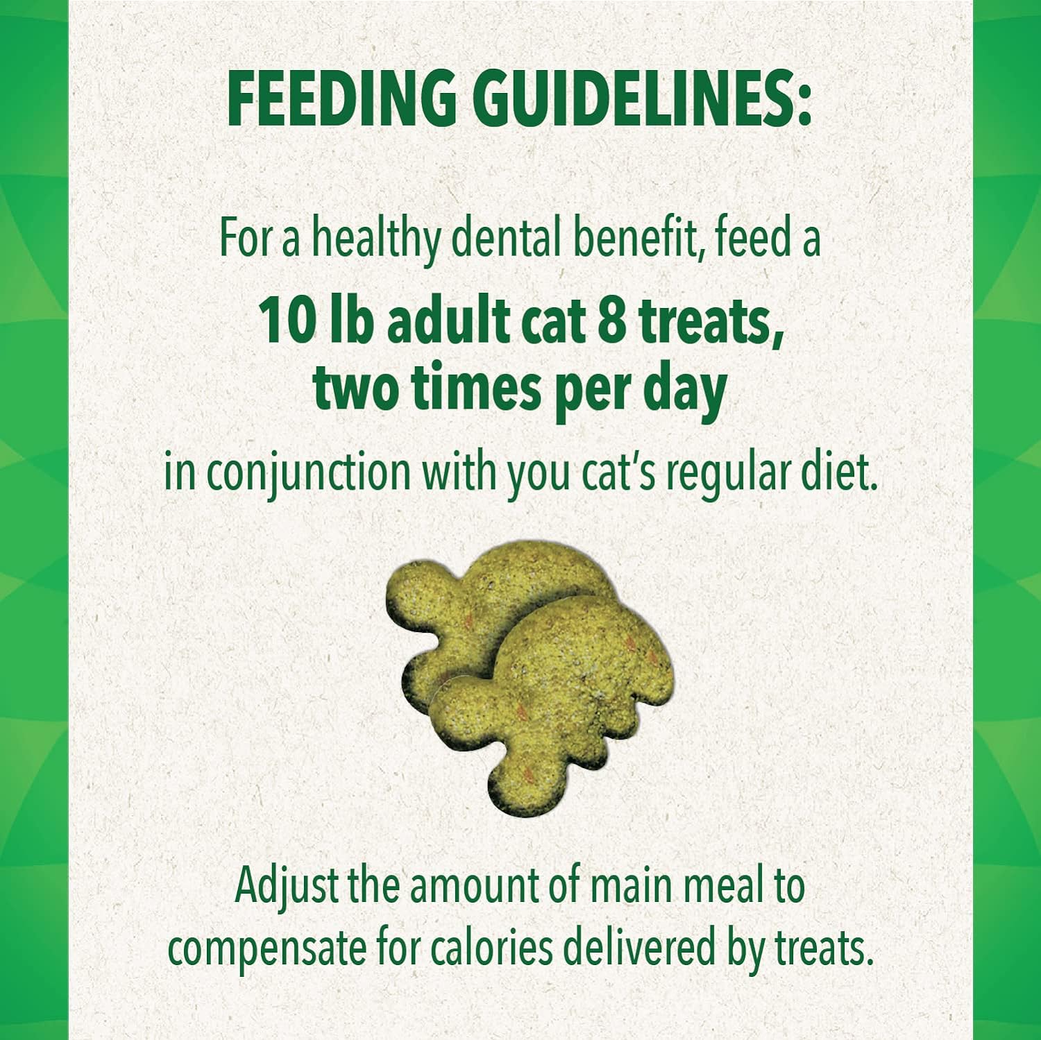 Greenies Feline Adult Natural Dental Cat Treats, Oven Roasted Chicken Flavor, 9.75 oz. Tub : Pet Supplies