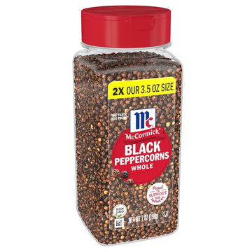 McCormick Whole Black Peppercorns, 7 oz