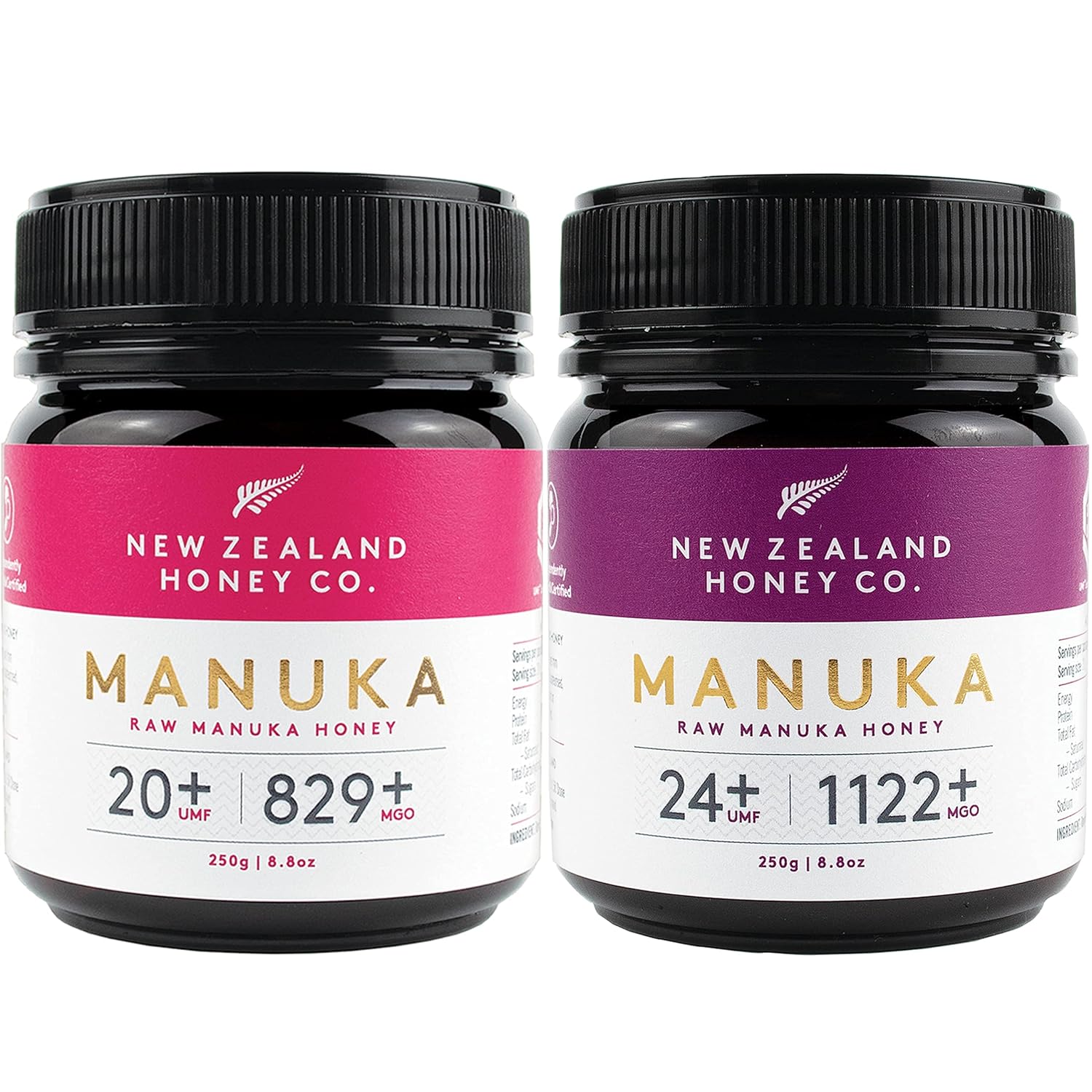 New Zealand Honey Co. Manuka Honey Special Package Umf 20+ / Umf 24+, Umf Certified / 8.8Oz