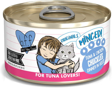 Weruva Best Feline Friend (B.F.F.) Tuna & Tilapia Twosome With Tuna & Tilapia In Aspic Cat Food, 5.5Oz Can (Pack Of 24)