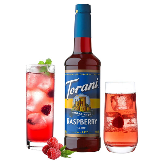 Torani Sugar Free Syrup, Raspberry, 25.4 Ounce (Pack Of 4)