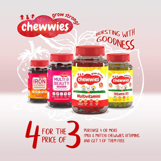 Vitamin D - Chewable Gummies- Vegetarian, Vegan, Halal, Sugar Free & Gluten Free, Non-Gmo - For Adults And Children To Support Healthy Growth And Development By Chewwies Vitamins