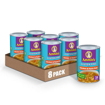 Annie’S Gluten Free Chicken & Pasta Canned Soup, Ready To Serve, 14 Oz. (Pack Of 8)