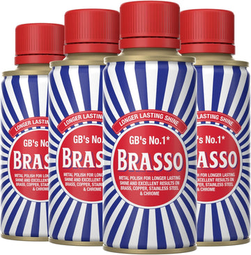 Brasso Metal Polish - Gorgeous Gloss With Radiant Shine And Dazzling Effect, Long-Lasting Shine 17Ml (Box Of 4)